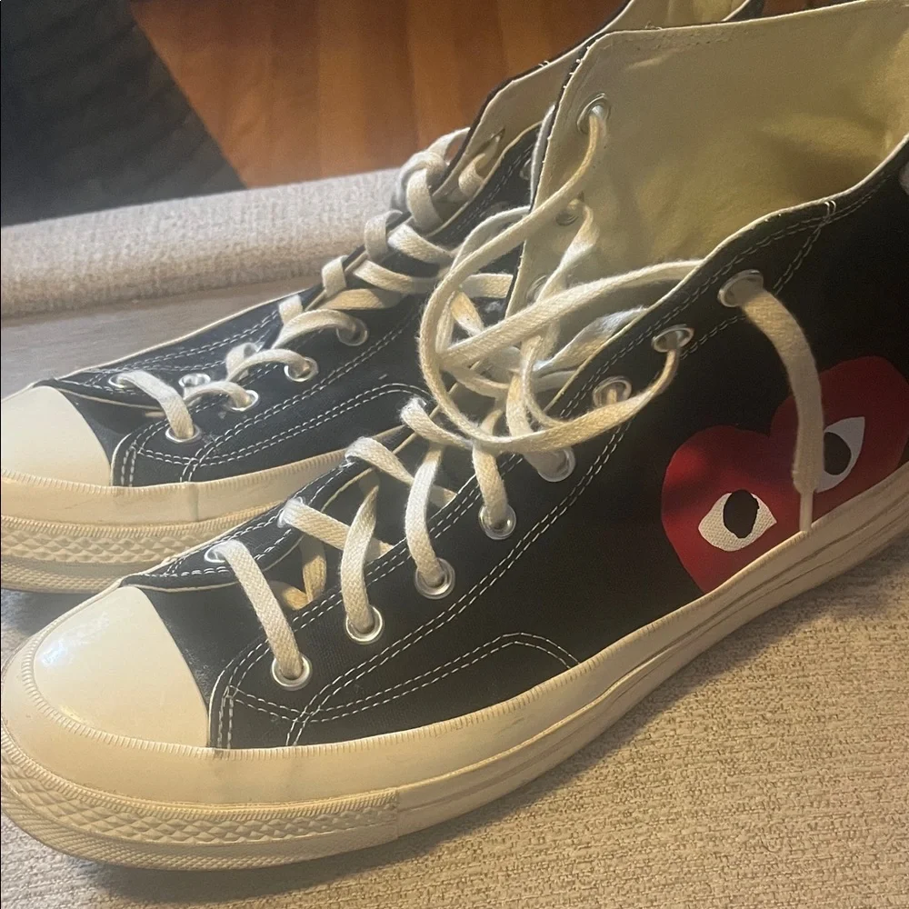 Comme des Garçons PLAY x Converse Chuck 70 High Tops - Picture 1 of 7